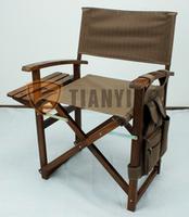 Wooden director chair (Straight legs, with cup-holder & bag)
