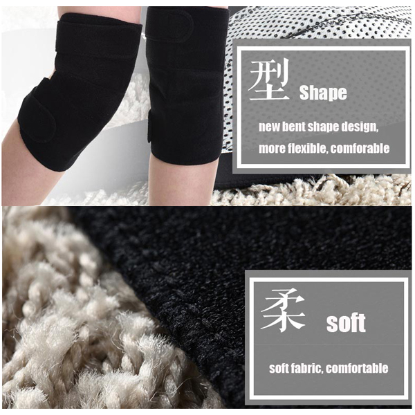 Magnetic natural therapy hot sale knee support velcro knee sleeve wraps