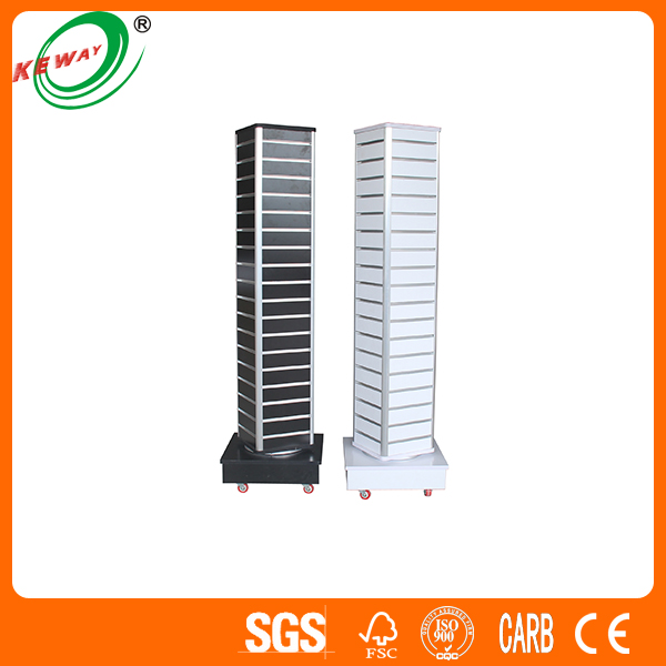 Rotating Slatwall Display Racks With Aluminum
