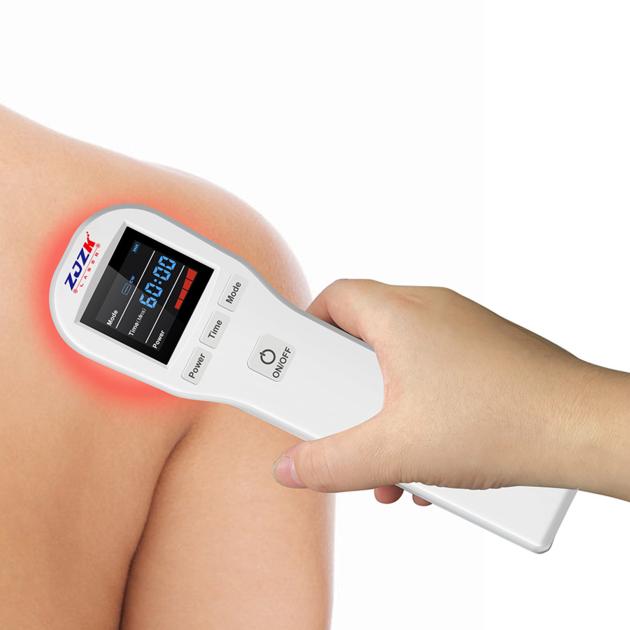 Portable red near infrared laser therapy device 650nm 808nm for pain relief and wound healing