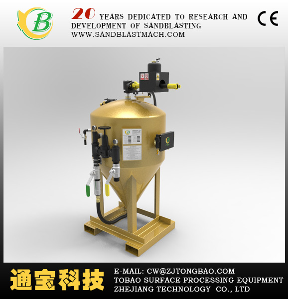 water type sandblasting pot /steel shot blasting machine