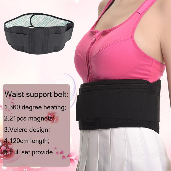 Hot sale black tourmaline magnetic heating lumbar support back brace
