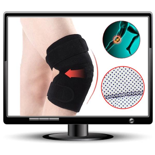 Tourmaline heating knee support belt velcor knee brace sleeve