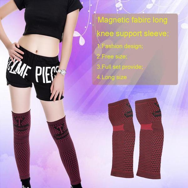 Hot sale warm magnetic long knee support wraps