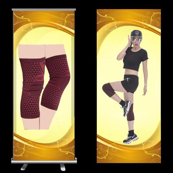 Hot sale knitting knee support wraps magnetic knee brace bandage
