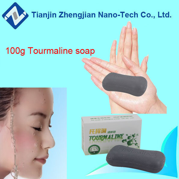 Tourmaline black color face soap