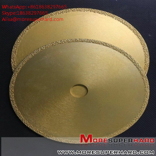 Vacuum brazing diamond saw blade processing various natural stones  Alisa@moresuperhard.com