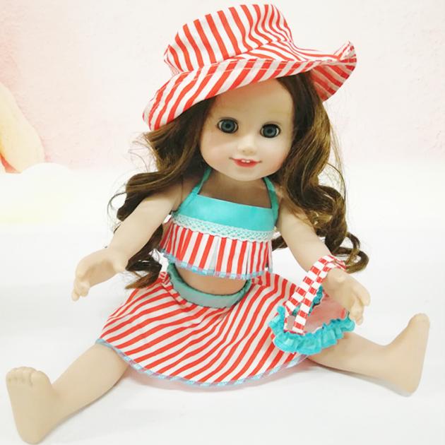 Frida pretty cute doll girl clothes for 18 inch vinyl doll accessories