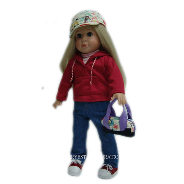 Frida pretty cute doll girl clothes for 18 inch vinyl doll accessories