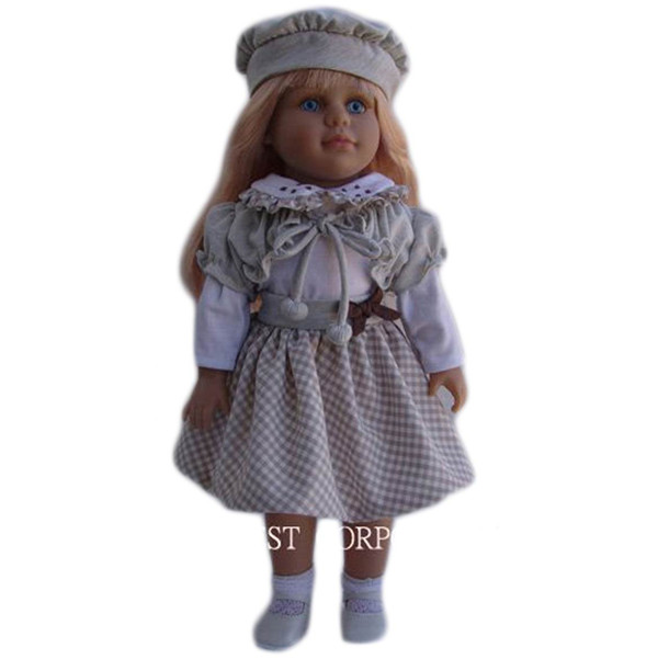 Frida long hair girl doll for 18 inch vinyl doll