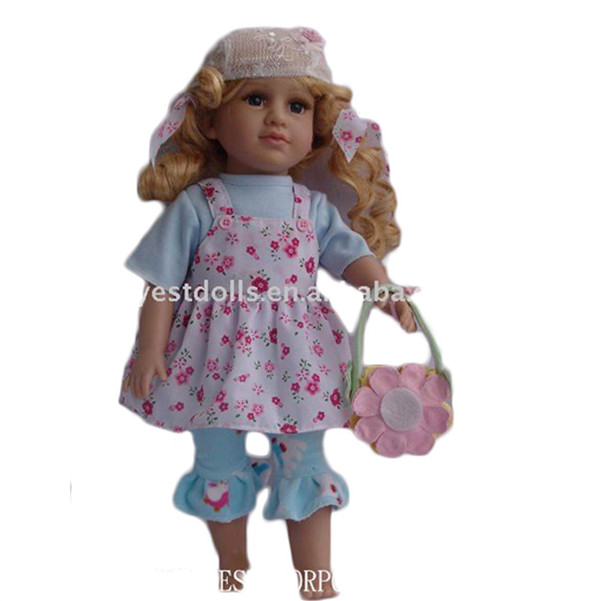 Everyest Small Floral Dress for 18 Inch American Girl Doll Clothes
