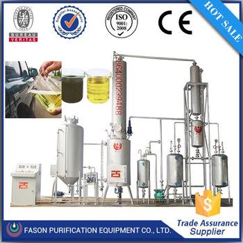 Chinese used oil filter machine used oil recycling plant