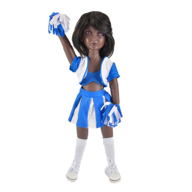 Wholesale  cheer leading uniform outfits for 18 inch american girl doll clothes