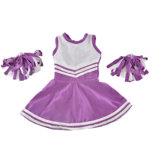 custom cheerleader sets cotton any color doll clothes 18 inch doll accessories