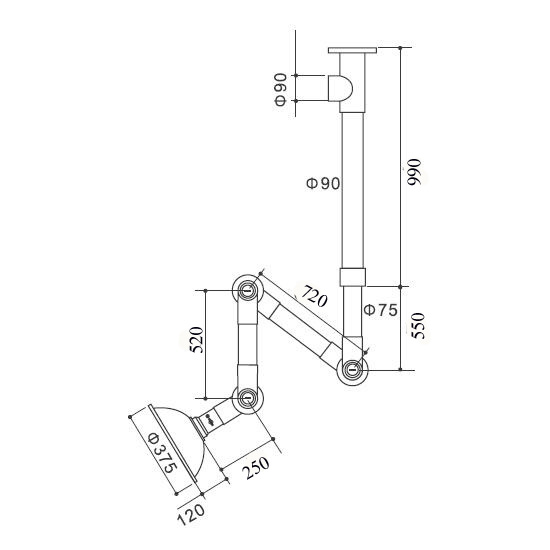 Flexible Fume Extraction Arm Hood