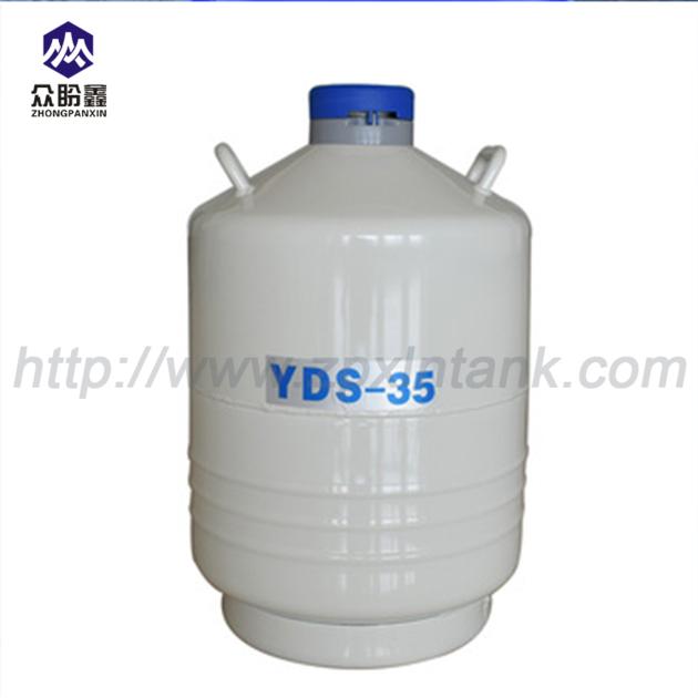 Dewar Vessel 35 L Freezing Bull Semen Storage Tank Liquid Nitrogen Biological Dewar Price