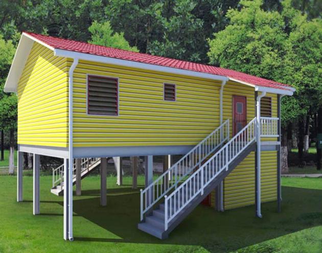Prefab House Container House Wooden Plastic