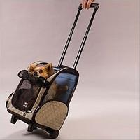 luxury dog bag with telescoped handle