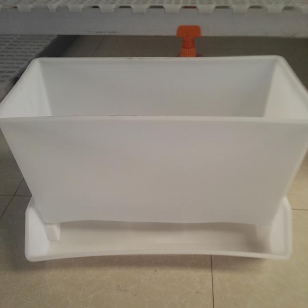 Duck feeder plastic food container