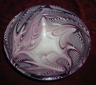 handmade glass plate (like murano glass)